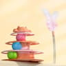 4Layer Interactive Feather Cat Turntable With Fun Toy Ball  Playing Stick 8