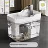 Transparent Automatic Cat Water Fountain With AntiDry Burning Protection 7