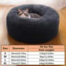 Calm  Cozy Long Plush Donut Pet Bed 9