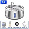 4L Stainless Steel UltraQuiet Automatic Pet Fountain 9
