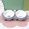 Orthopedic Ceramic Double Feeding Bowl With Elevated Stand 6