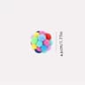 Interactive Plush BellBall  Bouncy Pompom Set 6