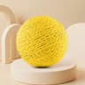 Natural Sisal Interactive Scratching Ball  Durable Kitten Teething  Cleaning Toy 11