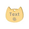 Custom Cat Silhouette ID Tag  Personalized LaserEngraved Stainless Steel Nameplate 16