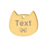 Custom Cat Silhouette ID Tag  Personalized LaserEngraved Stainless Steel Nameplate 17