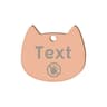 Custom Cat Silhouette ID Tag  Personalized LaserEngraved Stainless Steel Nameplate 20