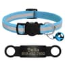 Customized Reflective Safety Cat Collar  Personalized LaserEngraved ID Nameplate  Bell 11