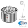 2L Automatic Stainless Steel Pet Fountain With USB Mute Pump 9