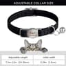 Personalized Leather Breakaway Cat Collar With LaserEngraved Safety Nameplate 8