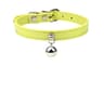 Colorful Adjustable Leather Pet Collar With Metallic Safety Bell 10