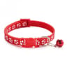 Adjustable Cute Paw Print Cat Collar With Bell 11