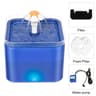 UltraSilent Automatic Pet Water Fountain With LED Light  67oz  2L 8