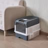Portable Collapsible Cat Litter Box With Splash Guard  Scoop 2