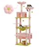 MultiLevel Indoor Cat Tree Tower With Hammock  Scratching Board 11