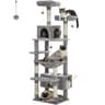 MultiLevel Indoor Cat Tree Tower With Hammock  Scratching Board 12