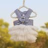 Striped Mesh Pet Princess Dress 7