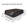 SemiEnclosed AntiSplashing Stainless Steel Litter Box 6