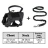 Tactical Pet Vest Harness And Bungee Leash Set 9