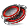 SpaceSaving Collapsible Silicone Kitchen Colander And Strainer 6
