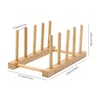MultiFunctional Wooden Dish Drain Rack And Display Stand 7