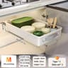 PullOut Cabinet Organizer Tray  SlideOut Kitchen Storage Shelf With Rails 7