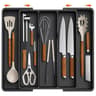 Expandable Adjustable Kitchen Utensil Organizer  Large Plastic Cutlery Holder  Drawer Divider Tray 0