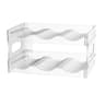 Stackable Clear Water Bottle  Wine Storage Rack 6