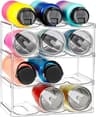 Stackable Clear Tumbler  WideDiameter Water Bottle Rack 7