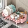 Expandable RustFree Dish Drying Rack With Integrated Drainboard 9