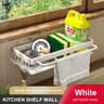 WallMounted Suspended Kitchen Sink Drainer Sponge Holder And Adhesive Soap Rack 10