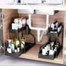 DoubleTier SlideOut Cabinet Organizer And UnderSink Kitchen Storage Rack 2