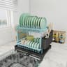 HeavyDuty 2Tier SpaceSaving Dish Drying Rack 10