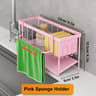NoDrill Adhesive Sink Caddy With Hanging Dishcloth Bar 9