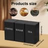 3Piece Retro Metal Coffee Tea  Sugar Canister Set 7