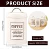 3Piece Retro Metal Coffee Tea  Sugar Canister Set 9