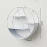 Wall Mounted Circular Floating Shelf  Geometric Nordic Decorative Display Rack 9