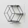Wall Mounted Circular Floating Shelf  Geometric Nordic Decorative Display Rack 8