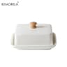 Premium Ceramic Butter Dish  HighEnd Rectangular Storage Box With Airtight Seal Lid For Kitchen And 7