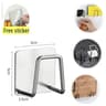 Stainless Steel Sink Sponge Holder  HeavyDuty SelfAdhesive Draining Rack For Kitchen Sponges And Sc 7