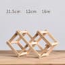 Stackable Wooden Wine Storage Shelves  Modular Countertop Display Rack  Home Bar Cabinets Organizer 8