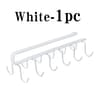 UnderCabinet DoubleRow Hanging Mug Rack  8 Hooks 7