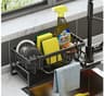WallMounted Stainless Steel Sink Storage Rack  Rag Hanger 10