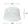 Portable Plastic Cake Box And Pastry Carrier With Foldable Handle 8