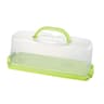 Portable Plastic Cake Box And Pastry Carrier With Foldable Handle 13