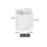 Airtight Pasta Storage Box  Clear Plastic Grain Container 9
