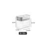 Airtight Pasta Storage Box  Clear Plastic Grain Container 8