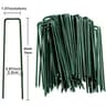 Green Galvanized UShaped Garden Staples 100Piece Set 7