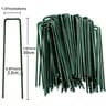 Green Galvanized UShaped Garden Staples 100Piece Set 8