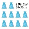 Metallic Drawstring Christmas Gift Bag Set 16