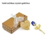 Crystal Rose Artificial Flower  Metallic Stem Craft 15